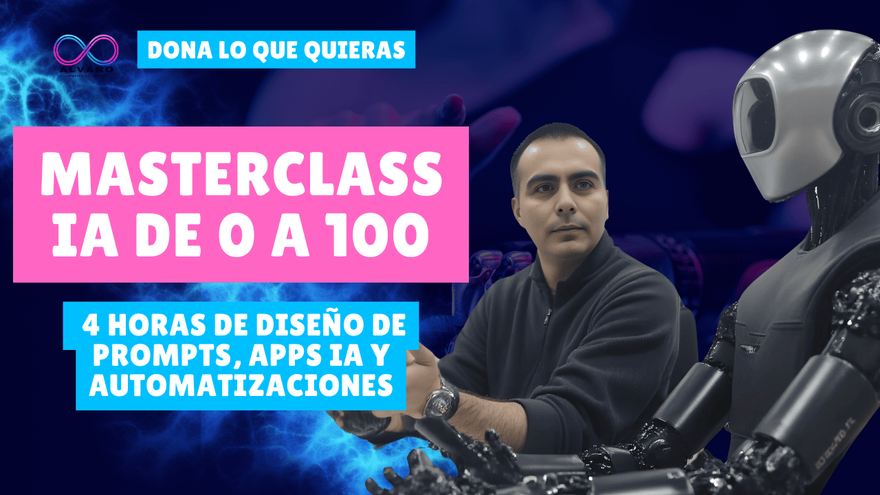  Masterclass Desata tu potencial IA: 4h de prompts, automatización y más